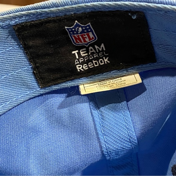 Tennessee Titans Blue NFL Reebok Strap-back Baseball Hat Cap Golf Team Apparel - Picture 7 of 7